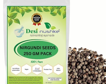 Semillas de Nirgundi 250 g / Vitex Negundo / Semillas de casto / Sambhalu Beej / Semillas de hierbas ayurvédicas / Bienestar natural y uso herbal