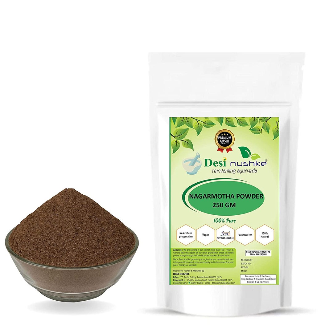 Desi Nushke Nagarmotha Powder 8.81 Oz 100 Pure 250GM Nagarmotha Powder