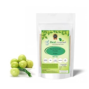 Desi Nushke Organic Sun dried Amla Powder |7.05 oz| Phyllanthus emblica | Emblic Myrobalan |200 GM| Amalaki |Amada| Aonla |Amalaki |Amalakan