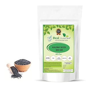 Desi Nushke Kalonji Seeds |10.58 oz| 100% Pure | 300GM | black cumin | nigella seeds | nigella sativa