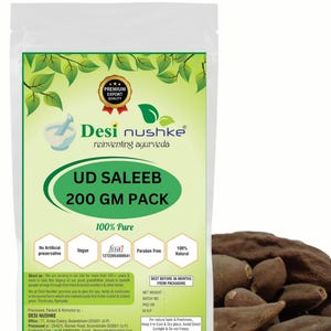 Ud Saleeb 200 GM-pakket, 100% puur en natuurlijk, Desi Nushke