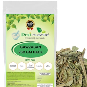 Desi Nushke Gaozaban |8.81 oz| 100% Pure & natural | 250GM | Borago officinalis Linn | Gajan phool organic