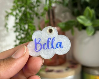 Cloud Pets Tag | Custom Pets Tag | Personalized Names Tags