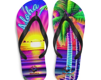 Tropical Sunset Aloha Edition Flip-Flops