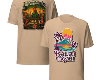 Kauai Rooster mural:Fall Edition Unisex t-shirt