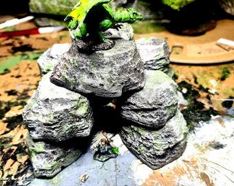 stackable boulders, wargaming terrain