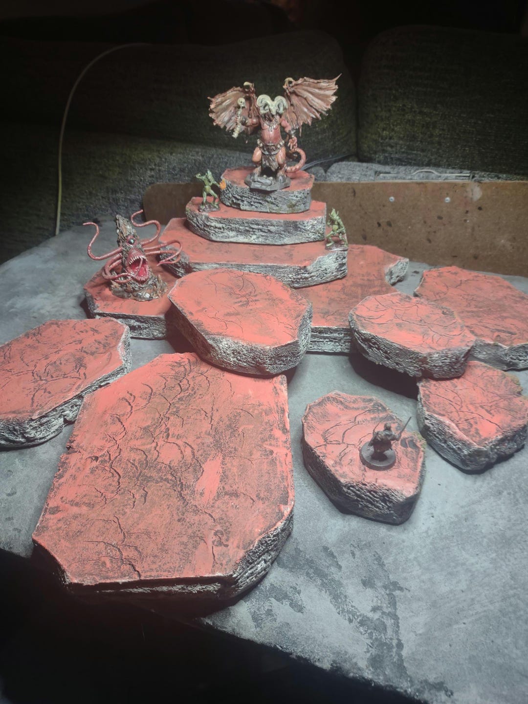 Stackable Rocks, Wargaming Terrain, Cliff Face, Double Sided Hellscape ...