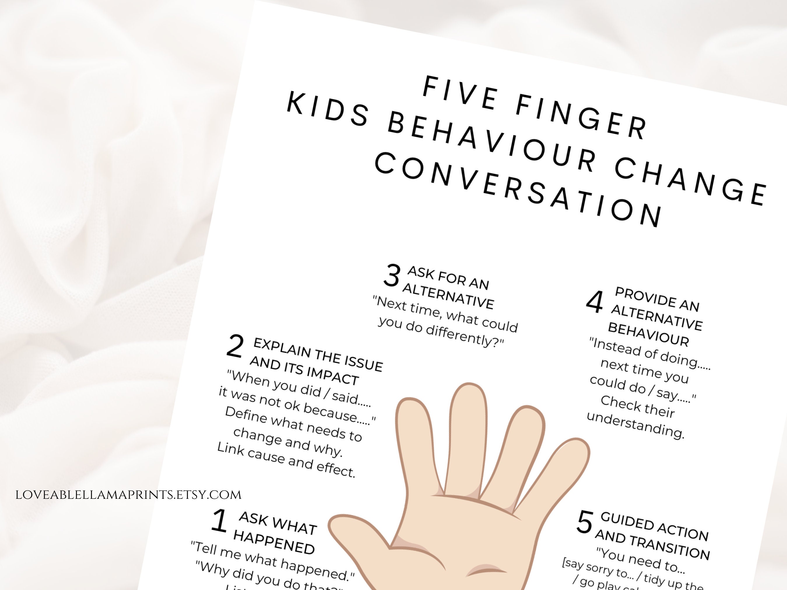 Printable Kids Tantrum Guide Behaviour Change Parents Guide Kid Tantrum ...