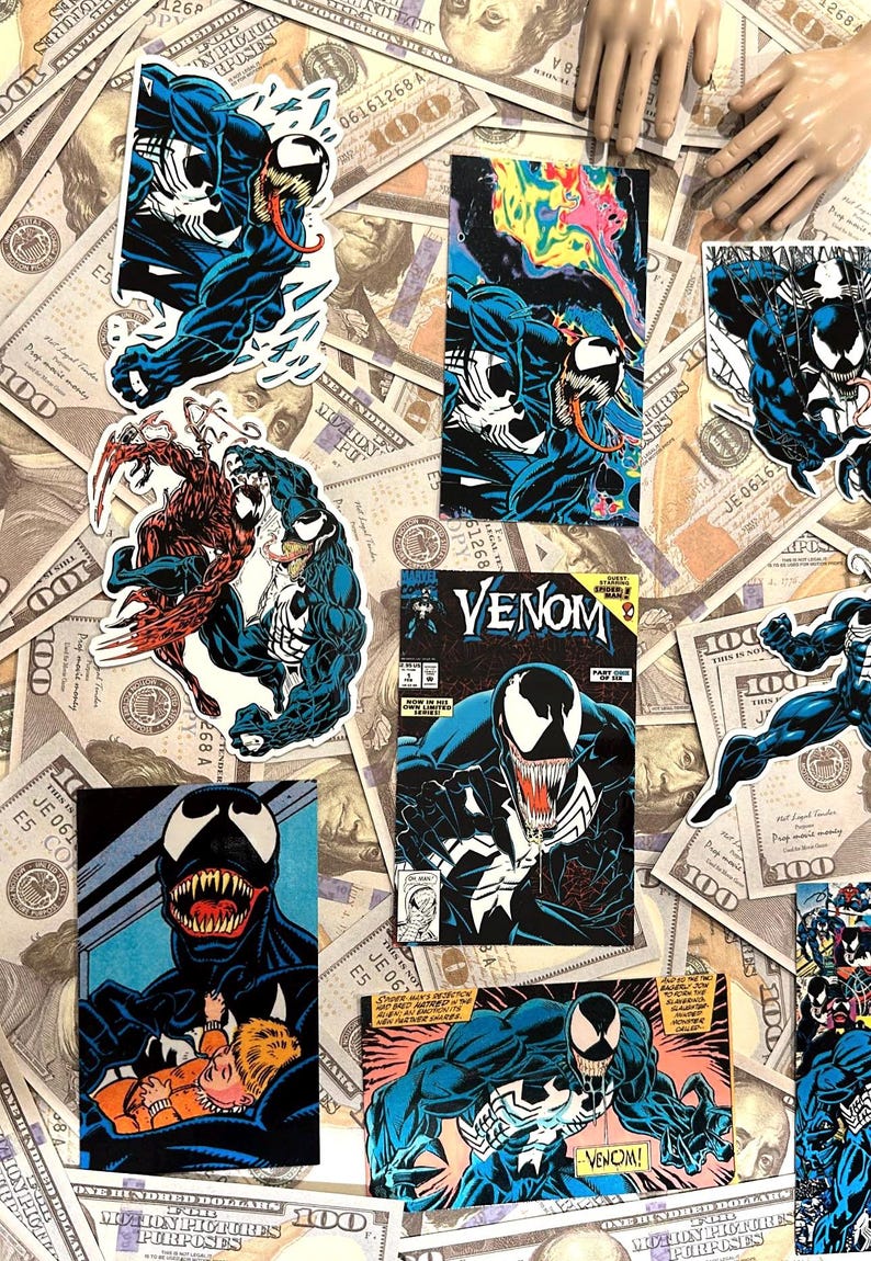 Venom Sticker Round Venom Stickers Waterproof - Etsy