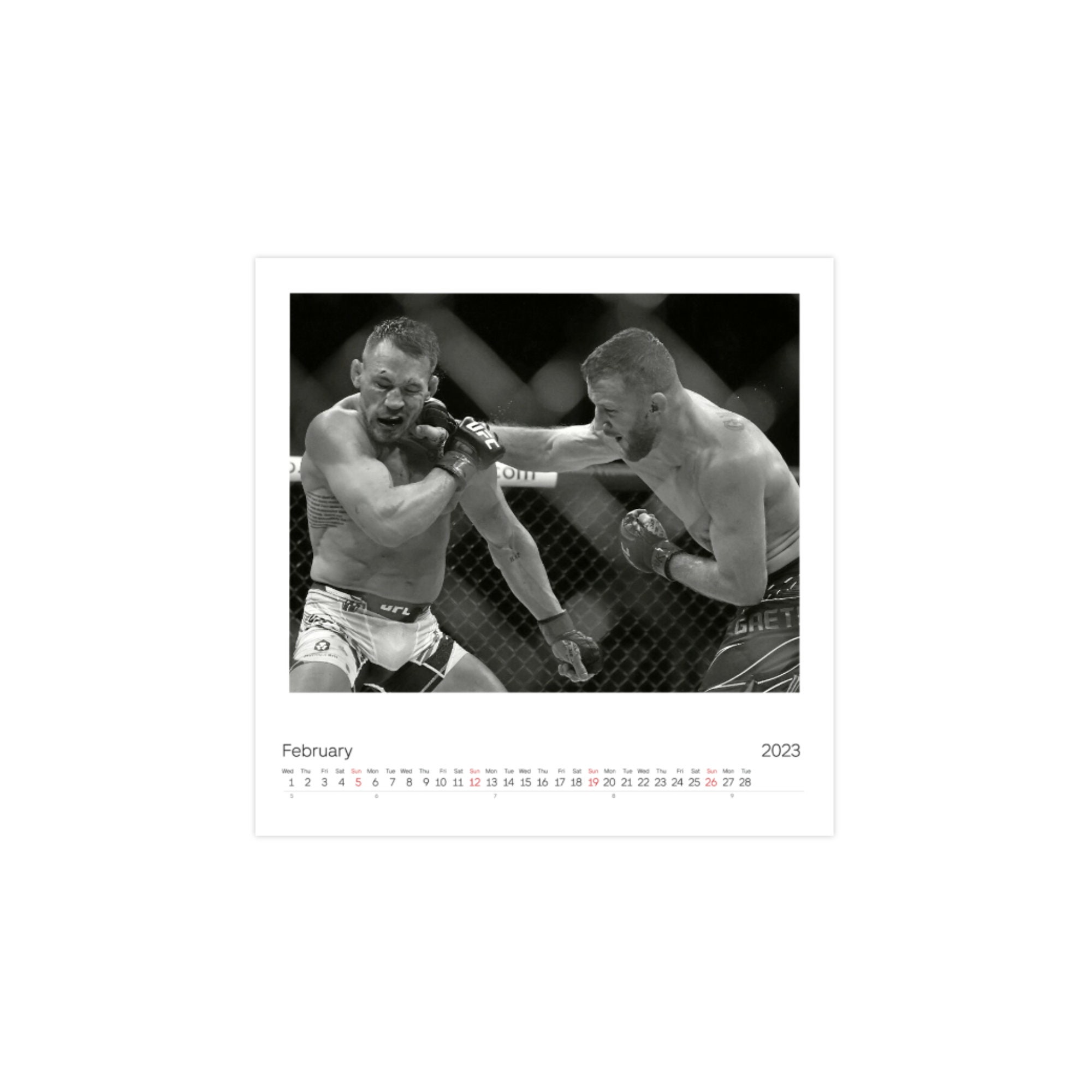 UFC 2023 2025 Calendar / Square Calendar Etsy Australia