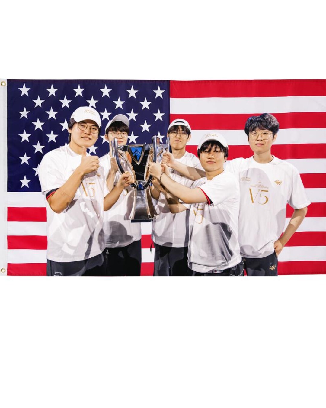 Faker T1 SK Telecom USA Flag Gamer Lol American Flag Tiktok Meme, Room ...