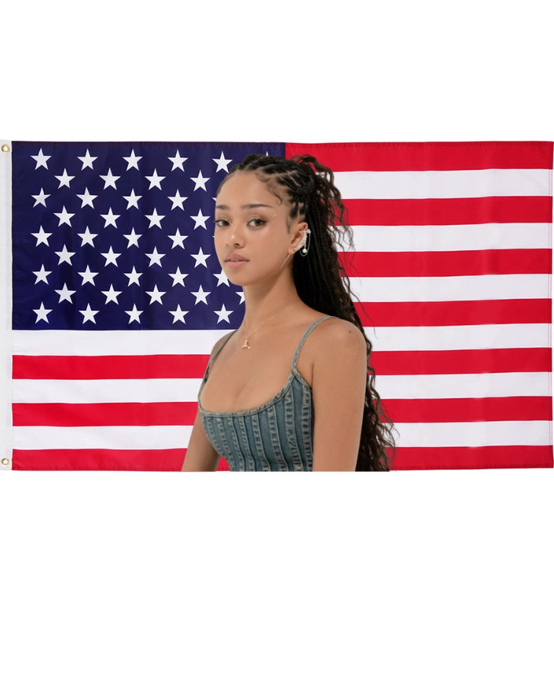 Manon Bannerman KATSEYE USA Flag Kpop American Flag Tiktok Meme Trendy