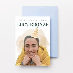 Lucy Bronze Birthday Card - Lioness Birthday Card - England's Women's Football