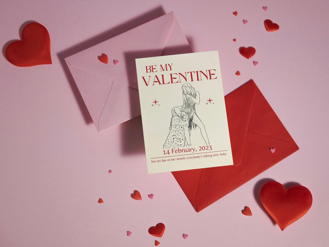 Be My Valentine FLETCHER and Miley Cyrus Valentine Card Etsy UK