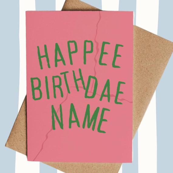 Personalized Happee Birthdae Card - Potter Inspired Wizard Birthday