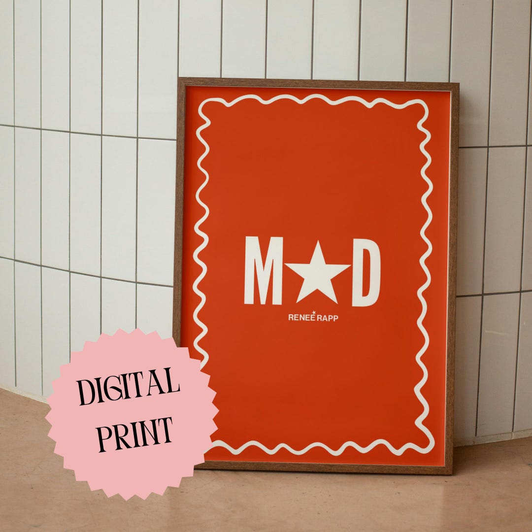 MAD Reneé Rapp - DIGITAL PRINT - A1 - A4 - Bite Me - Lgbtq - Cute ...