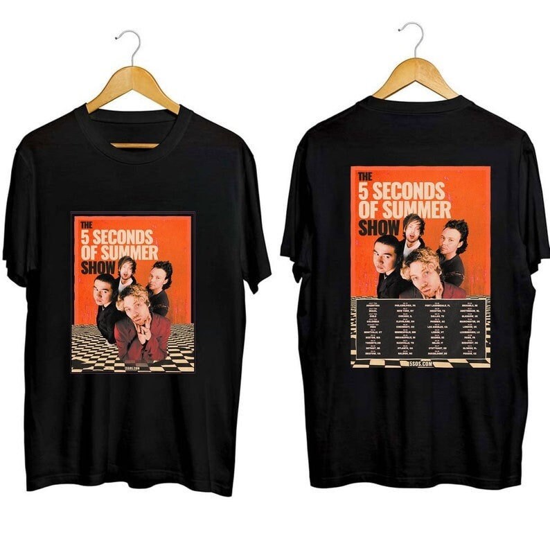 5 Seconds of Summer World Tour 2023 2024 Shirt 5SOS Fan Etsy Australia