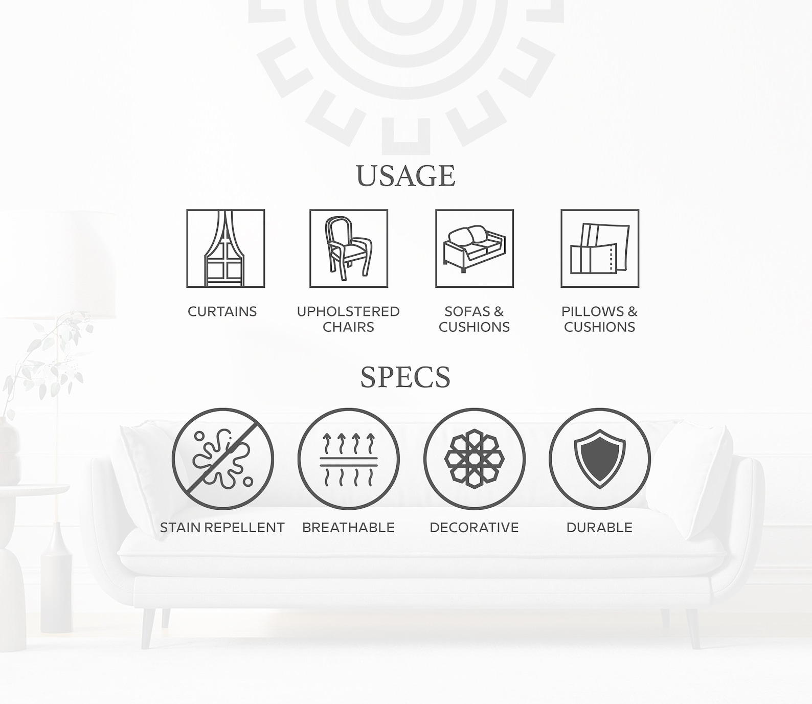 Curly Boucle Upholstery Furnishing Fabric by Yard 55 Width High Quality