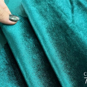 Lustrous Velvet: The Epitome of Luxury for Furnishings and Drapery Shiny Upholstery Fabric by Yard 55&quot; Width