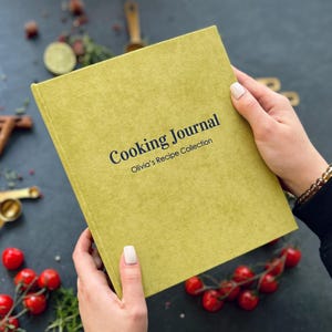 Livro de receitas de culinária personalizado, livro de receitas personalizado com capas, fichário organizador de receitas, formato carta A4/A5 EUA, fichário de 3/4 argolas, presente de culinária