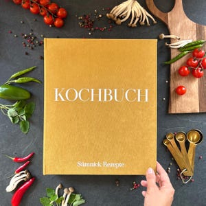 Personalized Recipe Binder US Letter, Soft Fabric 3 Ring Cookbook Organizer, Gift for Home Chef