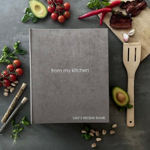 Personalized A4 Recipe Book Binder: Hardcover Family Cookbook with Sleeves