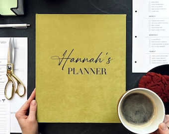Personalized A4/A5 Planner Binder: Refillable Handmade Journal