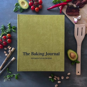 Libro de recetas personalizado tamaño A4/carta de EE. UU. con 3 o 4 anillas, fundas y páginas impresas, organizador de recetas, regalo de Pascua, libro de cocina