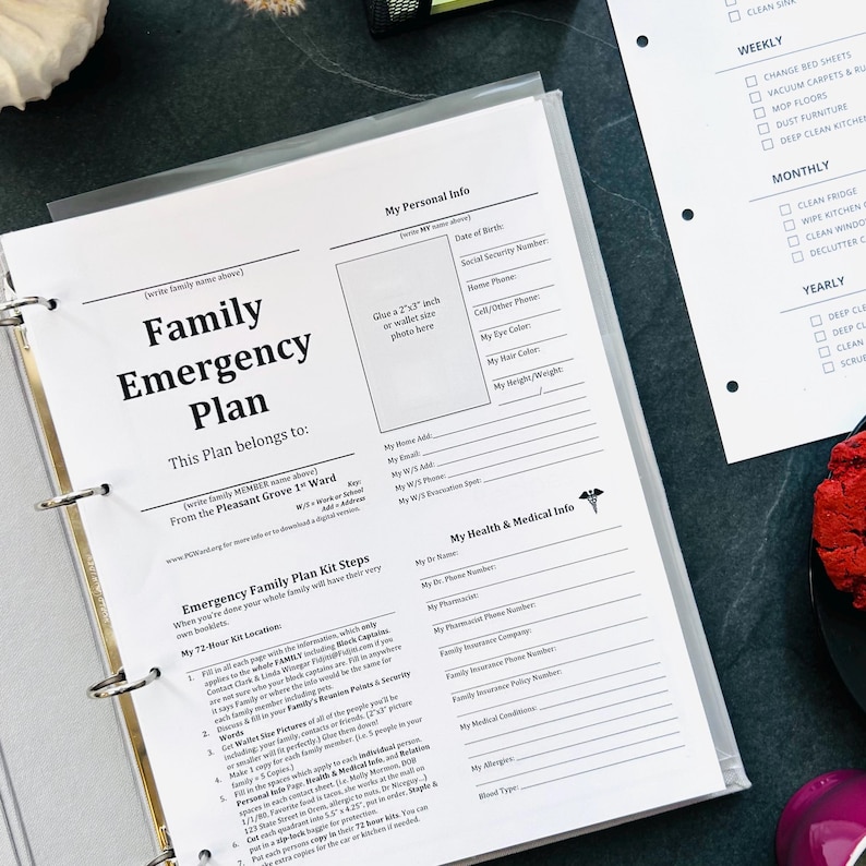 Home Planner Binder – Ultimate Household Organizer, Daily, Weekly, Monthly Home Management Binder, Family Organizer, Budgeting Binder