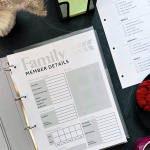 Home Planner Binder – Ultimate Household Organizer, Daily, Weekly, Monthly Home Management Binder, Family Organizer, Budgeting Binder
