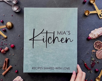 Custom Recipe Book Binder: Family Cookbook -  Personalized Cooking Gift  for Christmas