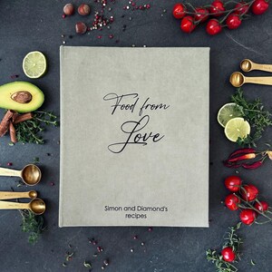 Personalized Custom Recipe Book with Sleeves, Personalized Home gift, Recipe Organizer book, Cooking Gift, 3-4 ring Recipe Binder, Cookbook