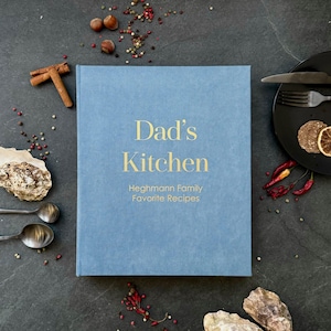 Carpeta de recetas personalizada, libro de recetas personalizado con fundas, organizador de libros de cocina, tamaño carta (A4/A5), regalo de cocina para ella, anillas 3/4