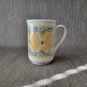 Churchill Staffordshire "Ports of call" Mug 'Herat' Pattern by Jeff Banks London | Vintage English cup with cup