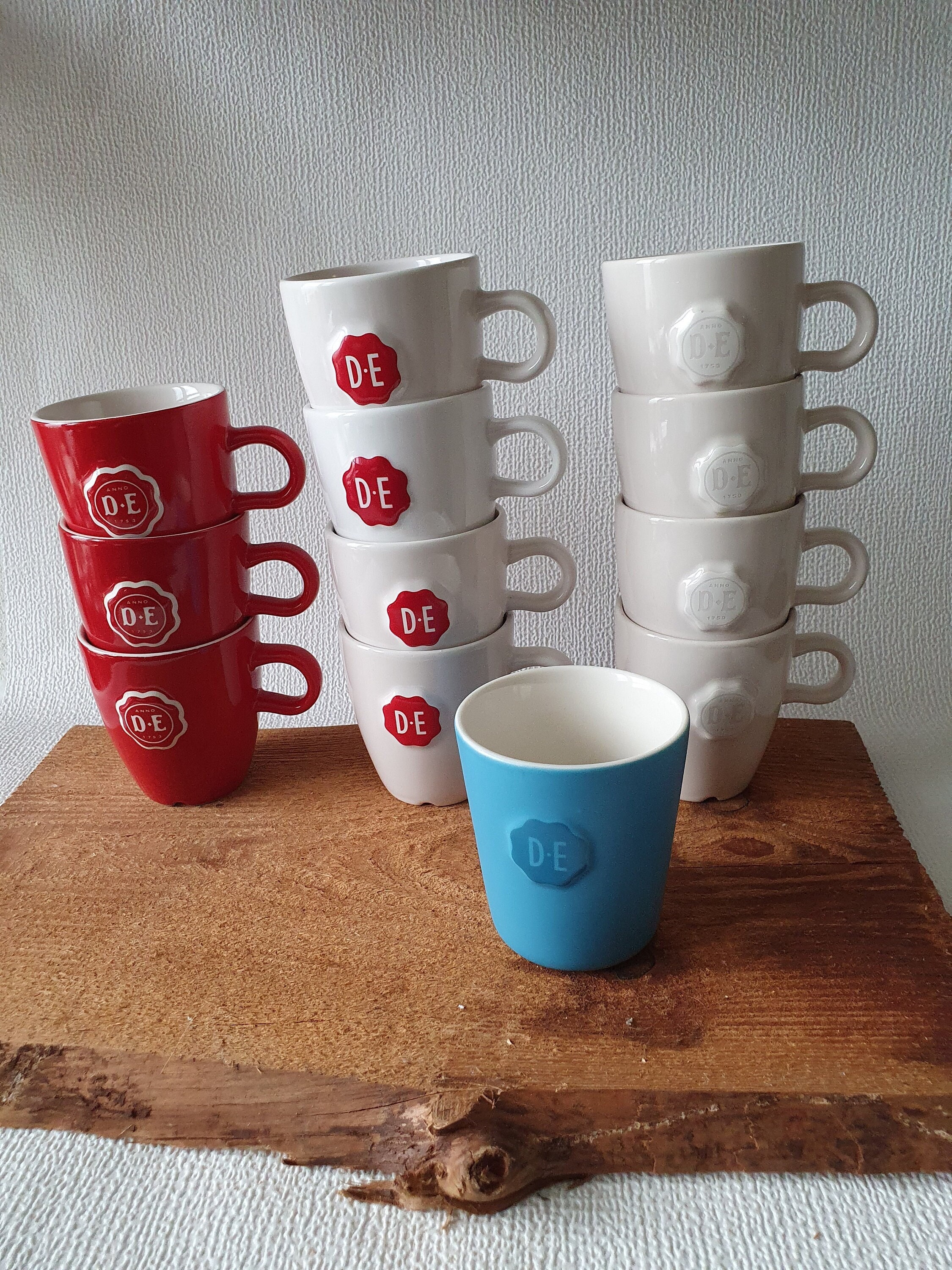 Juego de tazas de café originales de 11 onzas color crema, tazas de  cerámica ideales para juego de cocina, viajes y té caliente, taza retro de  casa de