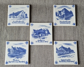 Sphinx & Mosa – Authentieke Delfts Blauwe Tegels met Nederlandse Boerderijen