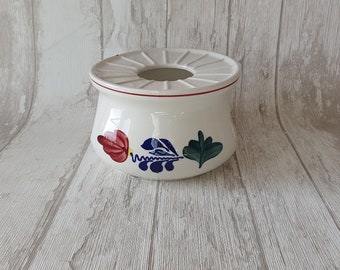 Portavelas de té vintage Royal Boch Boerenbont / calentador de teteras