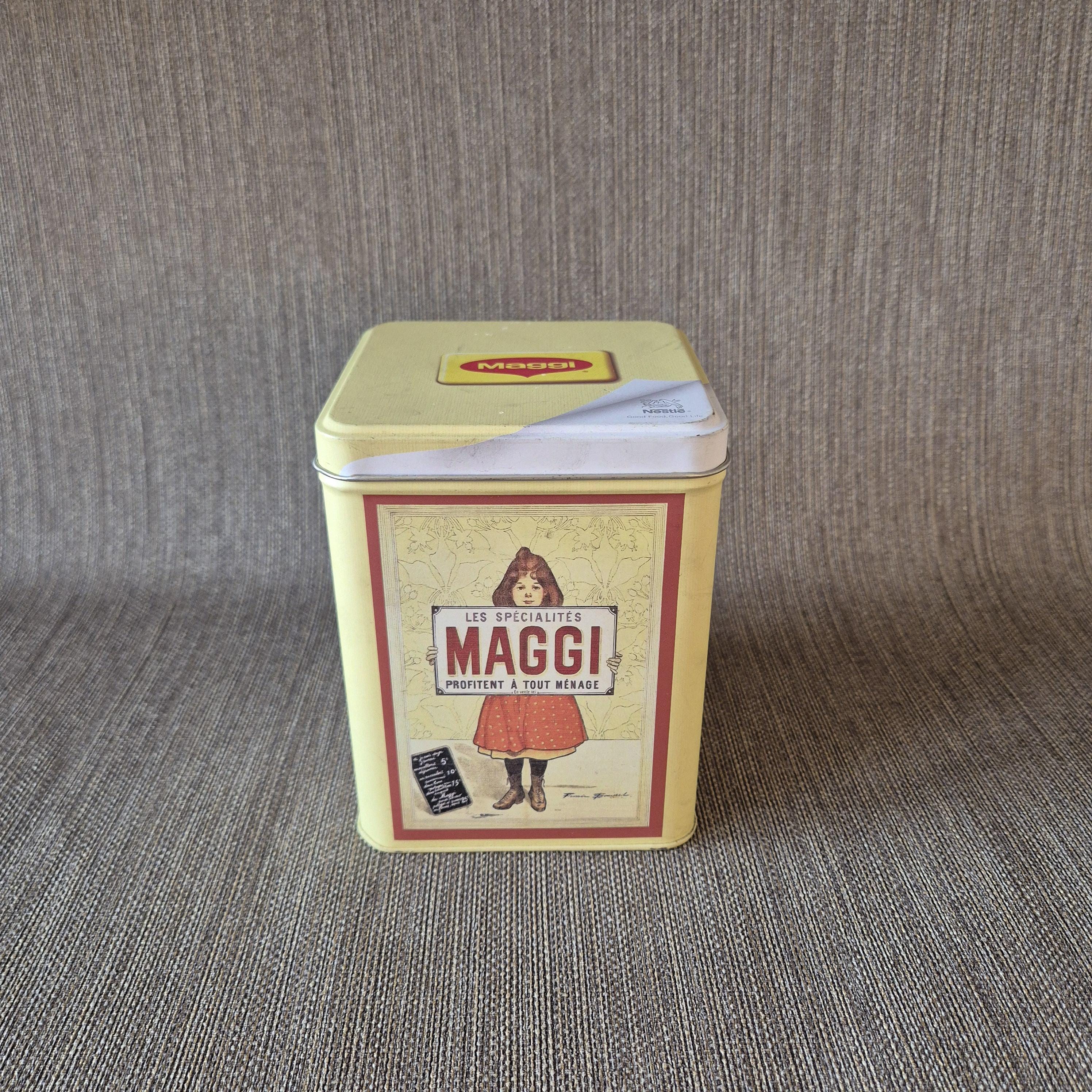 T-shirt Vintage Maggi Nestlé Jaune - Taille L - Logo Nourriture Rétro