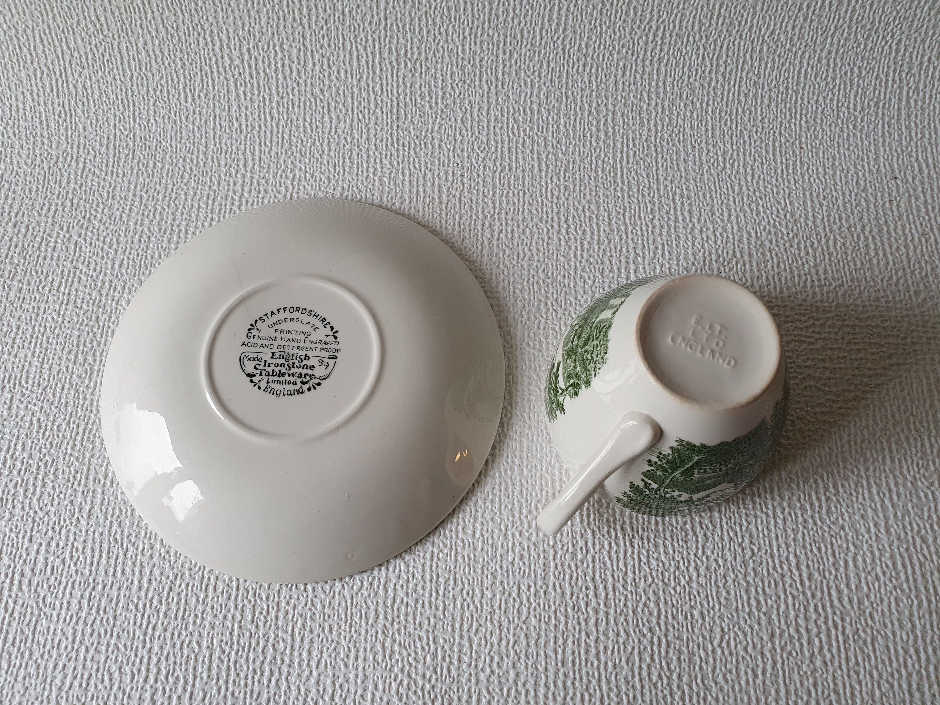 English Ironstone Tableware Limited England Cup and Saucer Etsy