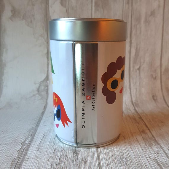 Illy Art Collection by Olimpia Zagnoli Vintage Coffee Storage Tins