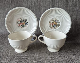 A Gorgeous Elegant Wedgwood Queen's Ware Edme Soup Bowl/soup Cup