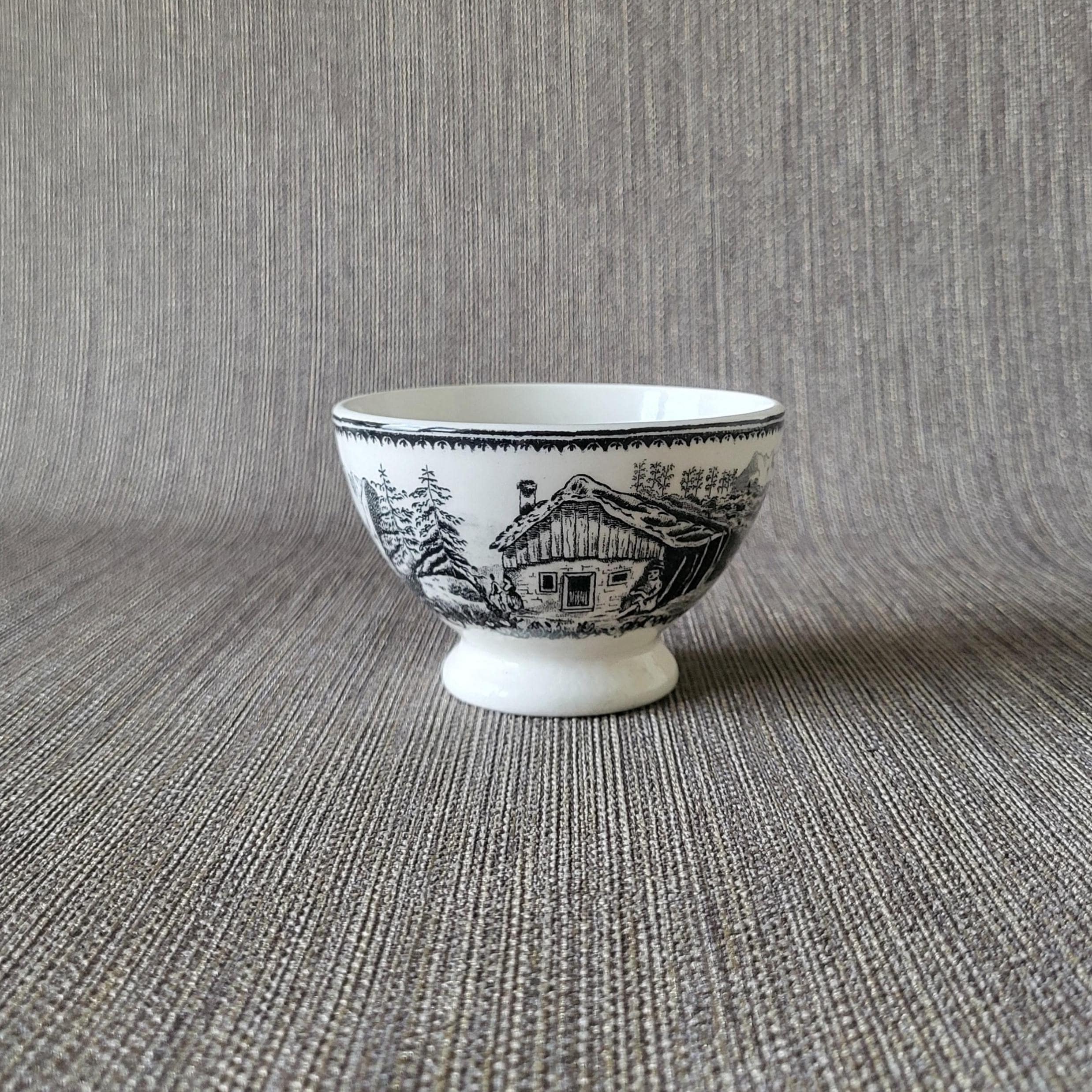 ALPES B.F.K. (boch Frères Keramis) Vintage Bowl With Alpine Scene