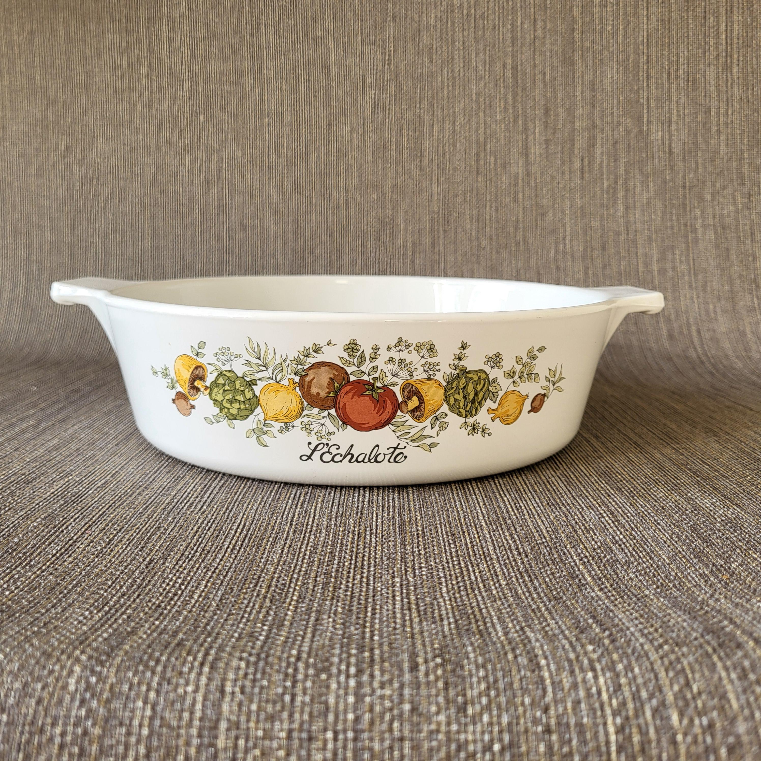 Poêle Vintage Corning Ware Pyroflam – Casserole Céramique, Blanc, 17,5 Cm