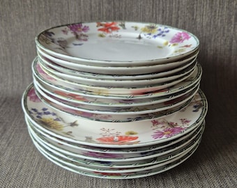 JBS Home Kollektion „Wild Garden“ Mix & Match Geschirr Janneke Brinkman-Salentijn Geschirr | Romantisches botanisches Geschirr | Pro Stück