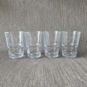 Bacardi Vintage Robuste Mojito-Cocktailgläser mit geprägtem Design (4er-Set) | Fassungsvermögen 250 ml