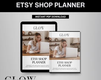 Etsy Shop Planer Sofortiger Download PDF eBook | Druck-Organizer-Vorlagen-Handbuch für die Organisation Ihrer Etsy-Arbeitsblätter für Unternehmen, Umsatz und Wachstum