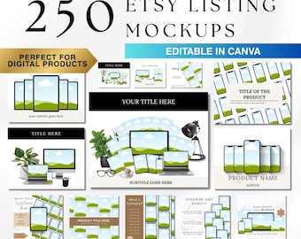 250 canva-modelsjablonen voor digitale producten | Done-For-You cursusplanner digitale marketing e-bookproductbundel | Master Resell MRR PLR