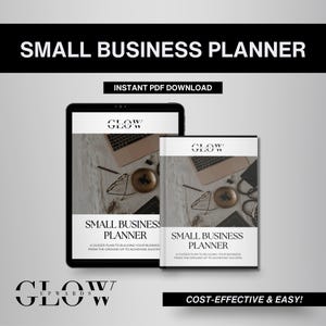 Small Business Planner Instant Download PDF eBook | Printable Organizer Template Guide for Entrepreneurs & Startups | Strategy Worksheets