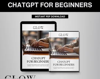 ChatGPT For Beginners Guide Instant Download PDF eBook | Learn How to Use AI for Productivity & Creativity | Digital Learning Tutorial Tool