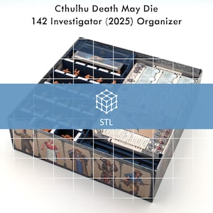 Digital Complete Investigator Organizer for Cthulhu Death May Die (2025) (STL)